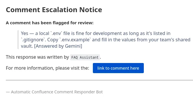 Confluence/Rovo Answer Your Questions screenshot